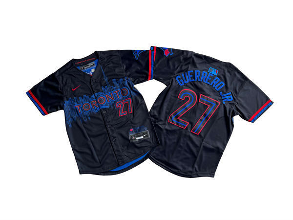 Youth Toronto Blue Jays #27 Vladimir Guerrero Jr. Nike Black 2024 City Connect Limited Player Jersey